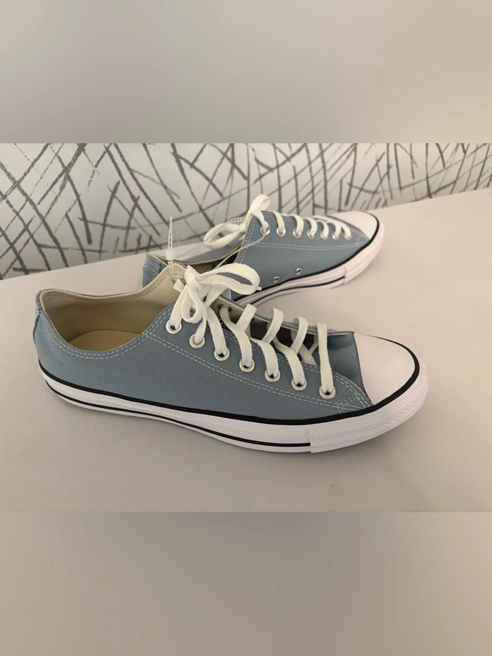 Converse Chuck Taylor All Star low-top sneakers in a light blue - Picture 10 of 11